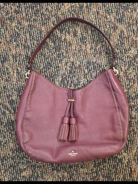 Kate Spade New York James Street Nori Hobo in Merlot Burgundy